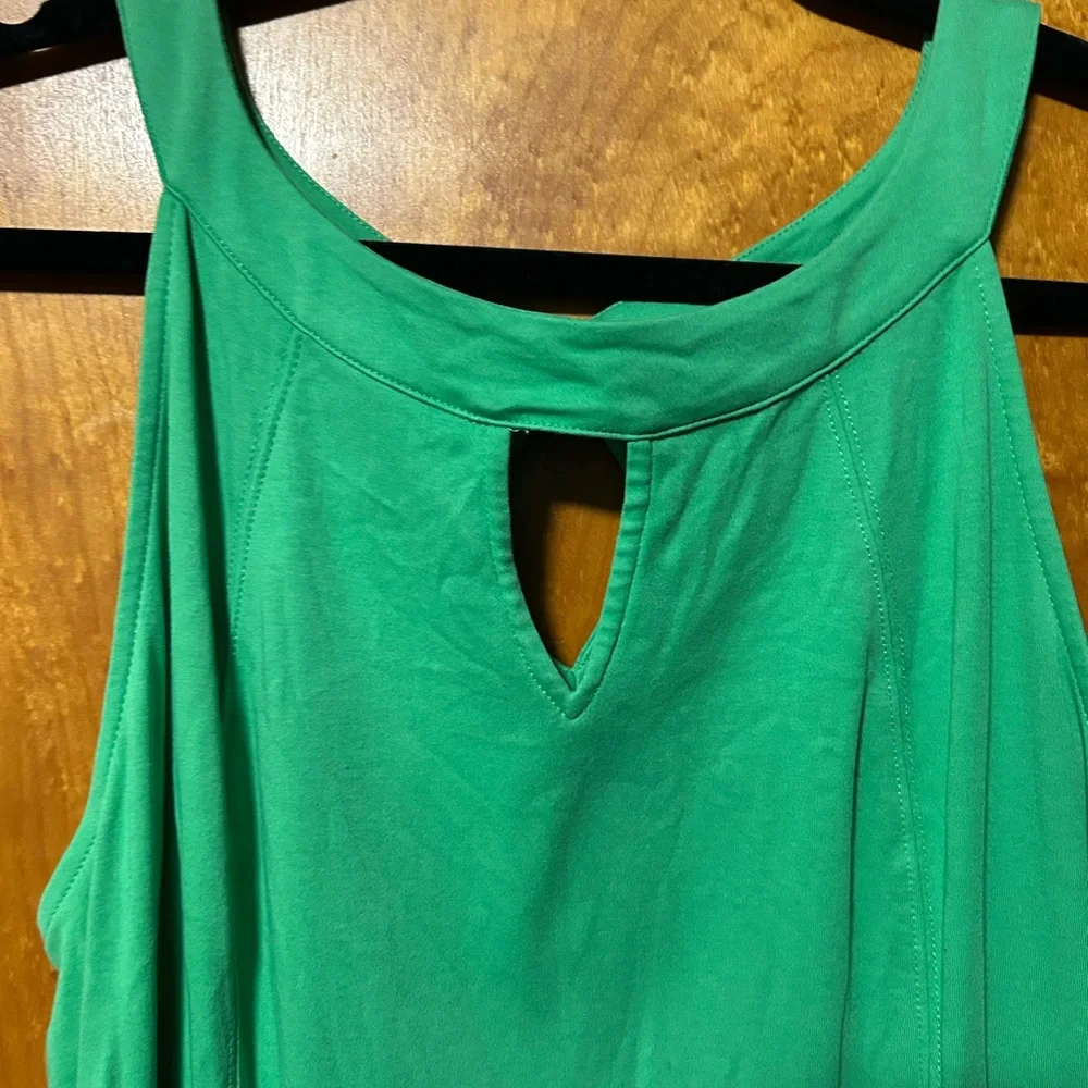 New York & Company Green Halter Sundress Mini - Picture 2 of 7